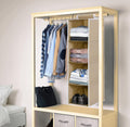 Cloth Organizer - Hanging 4 Shelves Wardrobe Organizer