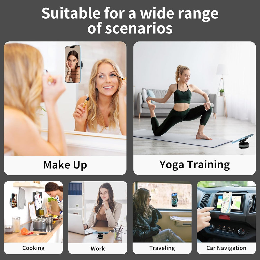 Vacuum Suction Magnetic Bracket |Strong Grip, No Drilling, Multi-Purpose