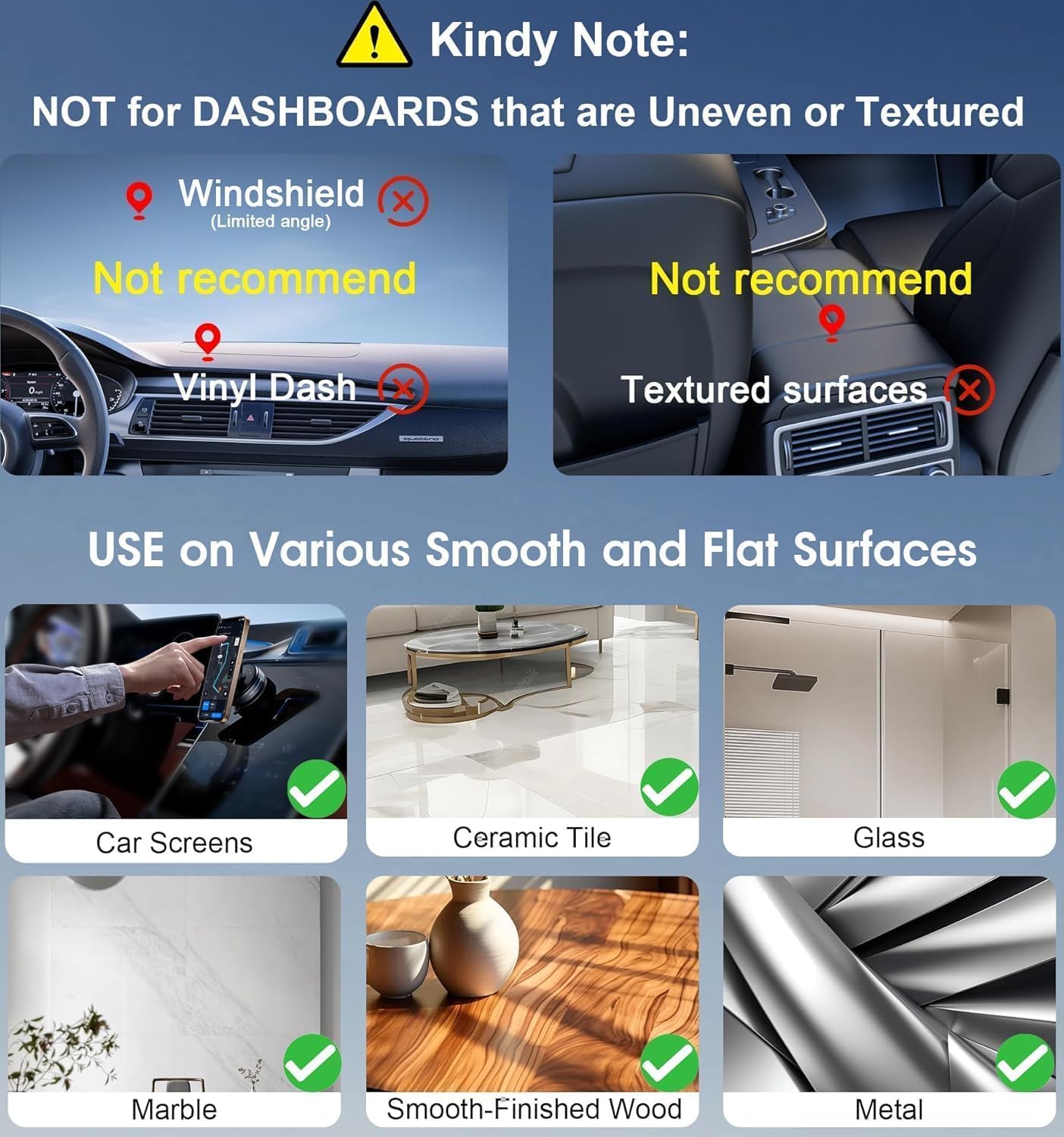 Vacuum Suction Magnetic Bracket |Strong Grip, No Drilling, Multi-Purpose